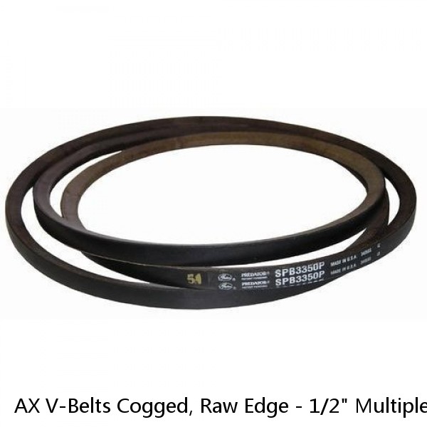 AX V-Belts Cogged, Raw Edge - 1/2