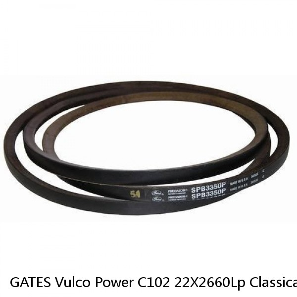GATES Vulco Power C102 22X2660Lp Classical V-Belt, 7/8