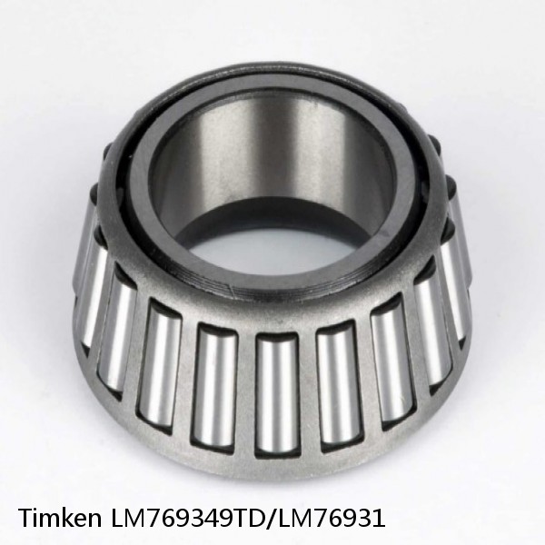 LM769349TD/LM76931 Timken Tapered Roller Bearing #1 small image