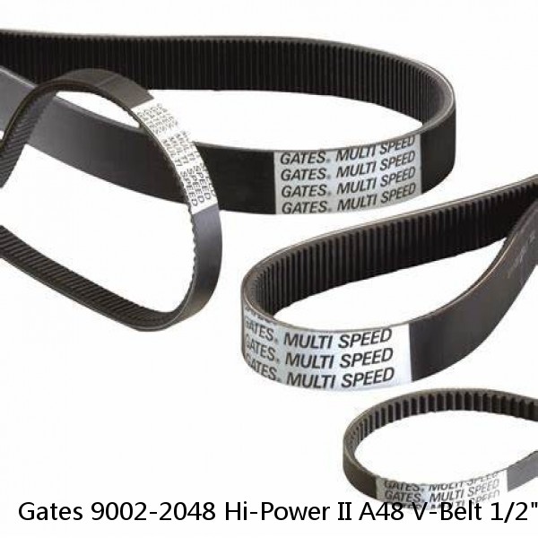 Gates 9002-2048 Hi-Power II A48 V-Belt 1/2" Top Width x 50" Length #1 small image