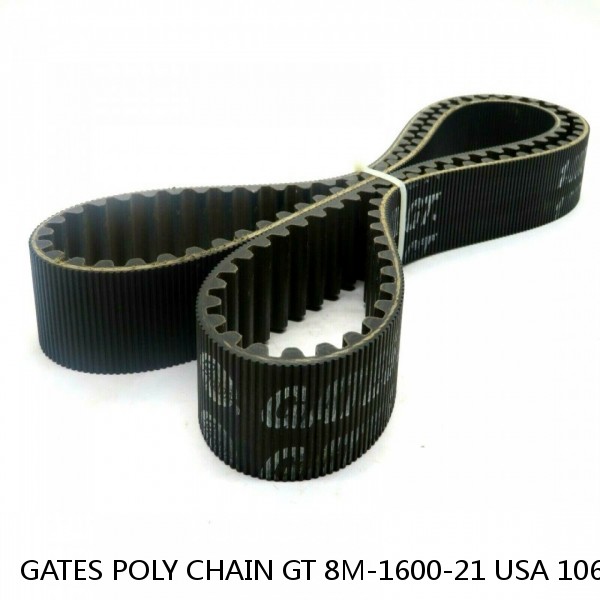 GATES POLY CHAIN GT 8M-1600-21 USA 106L BELT BEL-47 #1 image