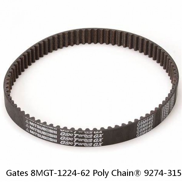 Gates 8MGT-1224-62 Poly Chain® 9274-3153 GT Belt - 153 Teeth #1 image