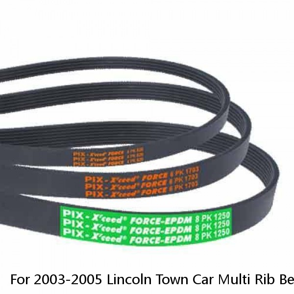 For 2003-2005 Lincoln Town Car Multi Rib Belt 69525HS 2004 Serpentine Belt #1 image